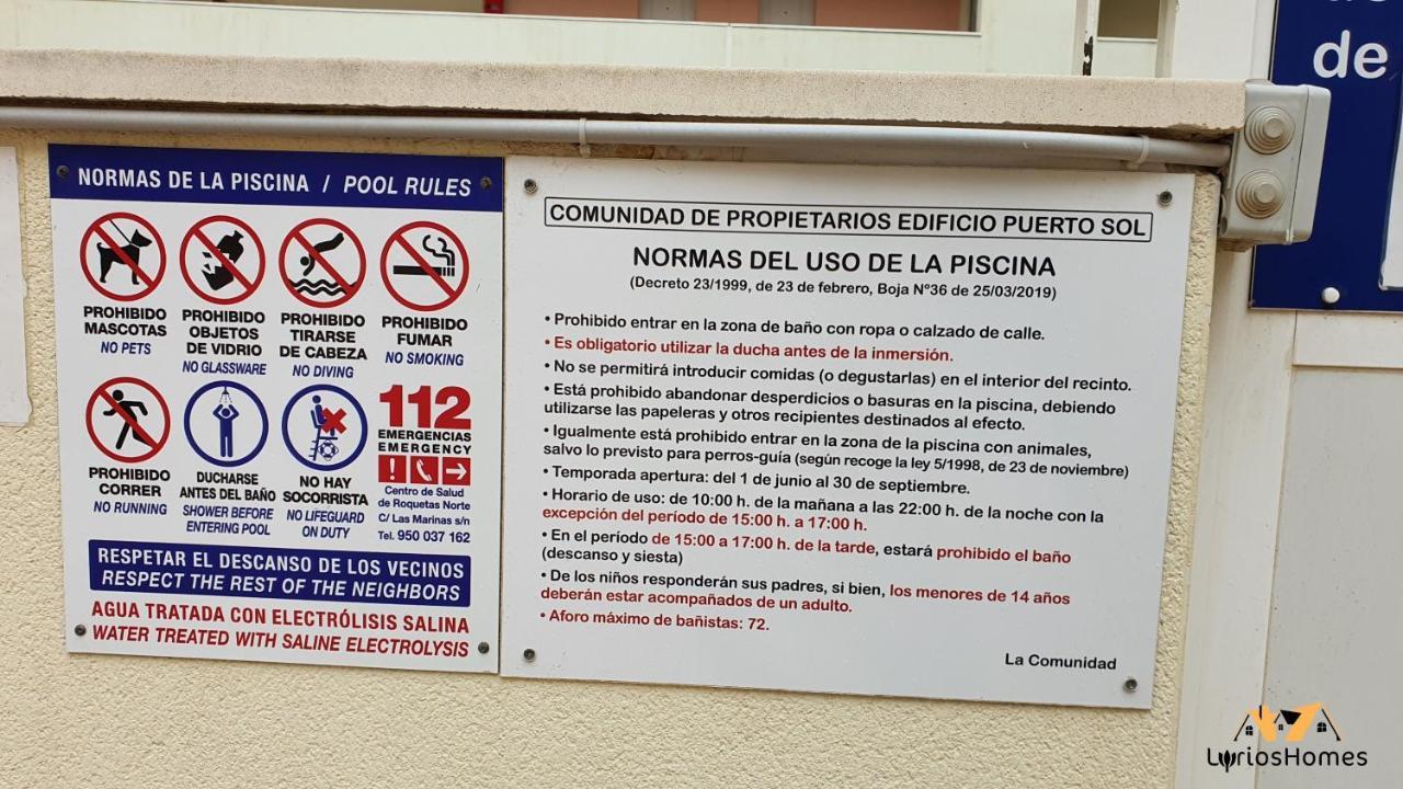 Lyrioshomes Beach Roquetas De Mar , Piscina Y Parque Infantil ภายนอก รูปภาพ